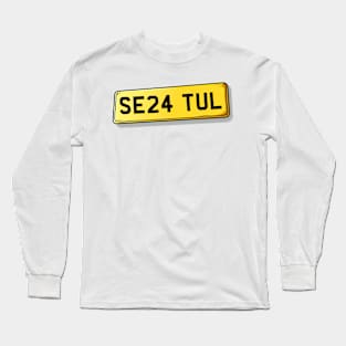 SE24 TUL Tulse Hill Number Plate Long Sleeve T-Shirt